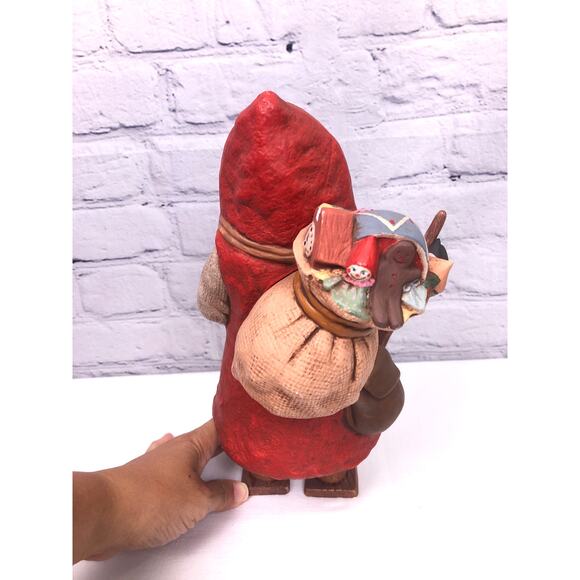 Norwegian Vintage Kimple Santa on Skis Ceramic Hand Painted Collectible Santa - Picture 16 of 16